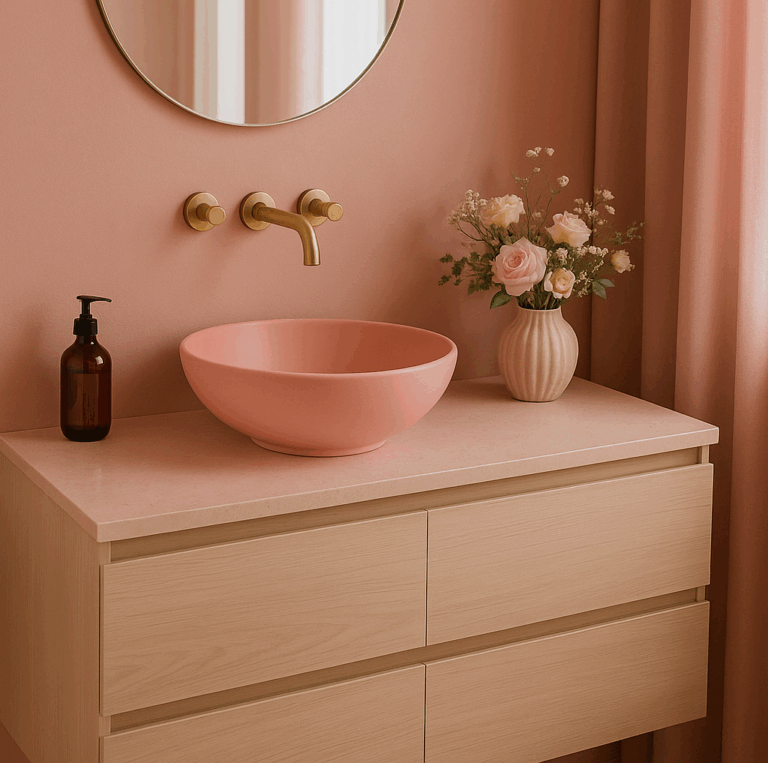 vasque rose colorable