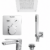 Kit salle de bain plafond CIEL (139112.F) flexible couleur